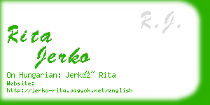 rita jerko business card